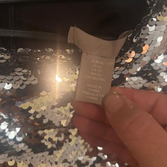 H-m Women's Black and Silver Dress - Picture 5 of 5